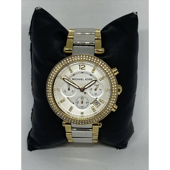 Michael Kors Parker MK5687 Womens Stainless Steel Analog Dial Quartz Watch MP858 - Picture 1 of 12